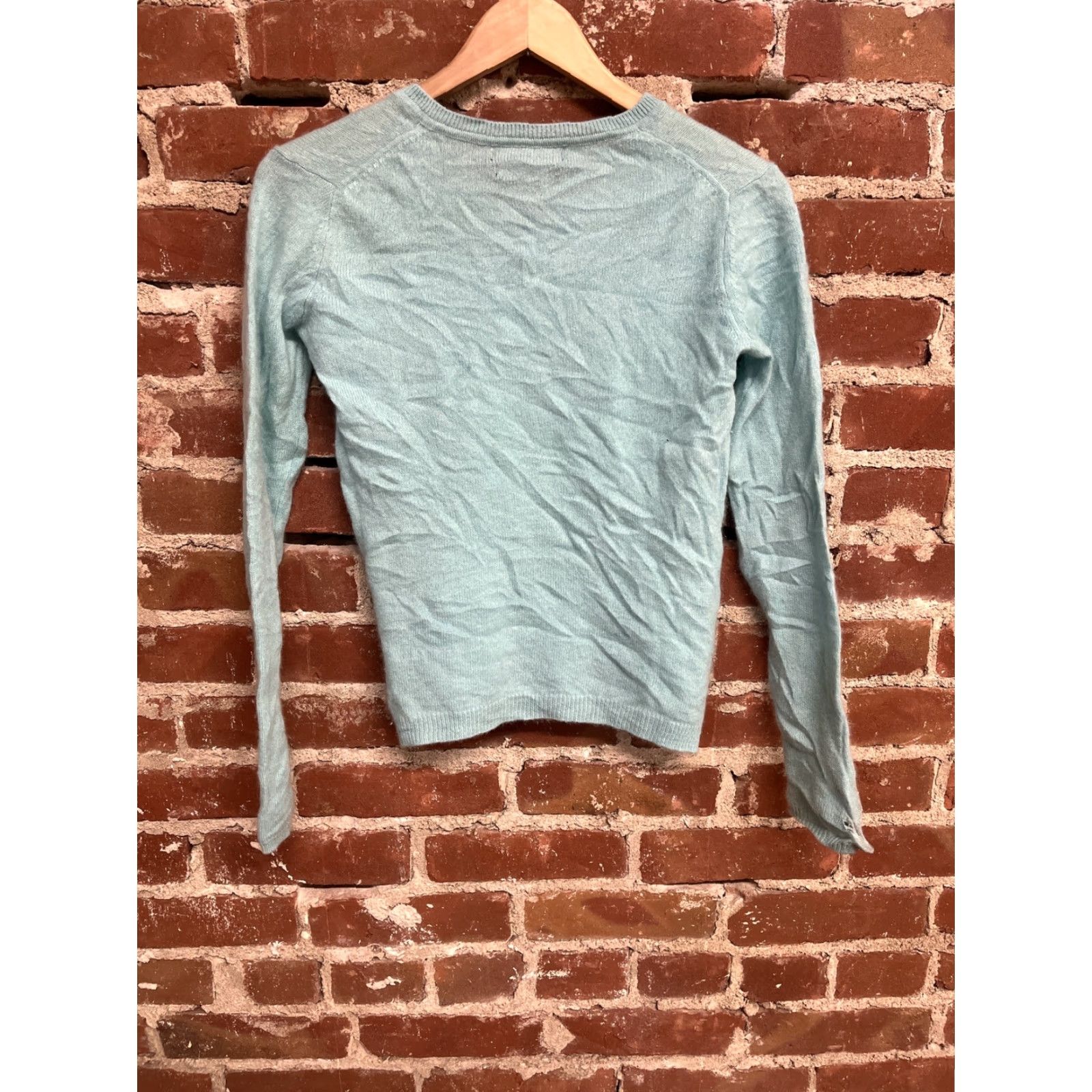Vintage Tahari Womens Blue 100% Cashmere Pullover Sweatshirt Size Small Size S / US 4 / IT 40 - 2 Thumbnail