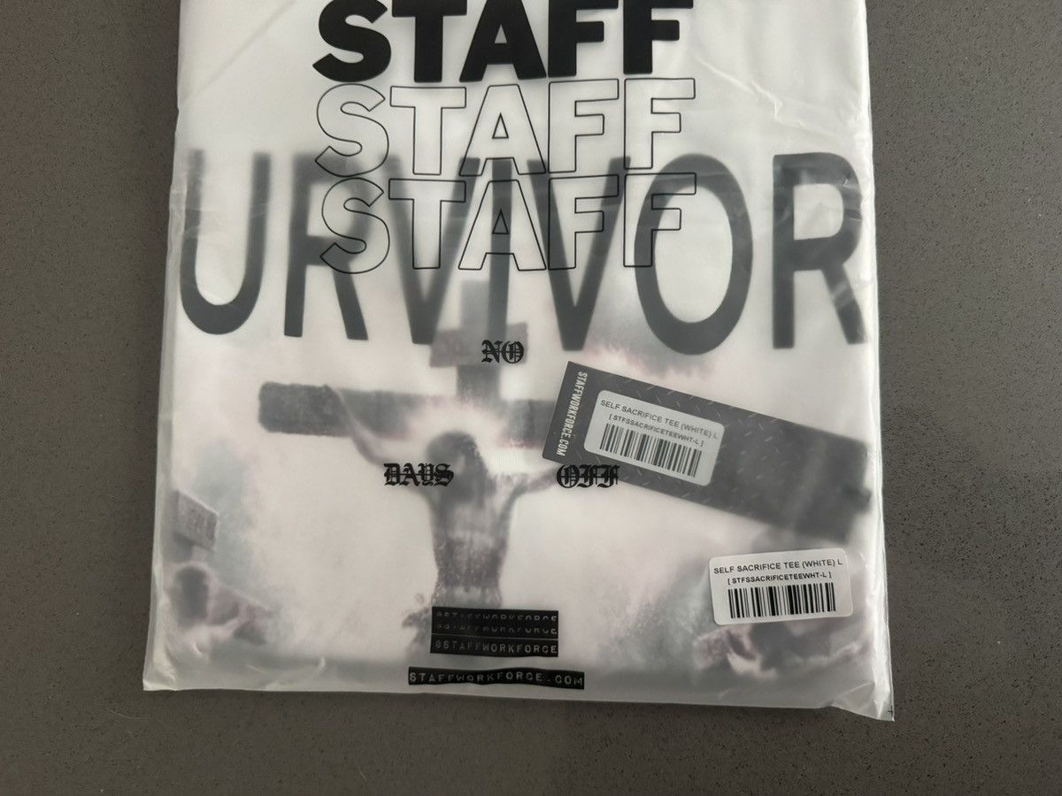 STAFF WORKFORCE STAFF WORKFORCE SELF SACRIFICE SURVIVORS GUILT T suicideboys Size US L / EU 52-54 / 3 - 8 Thumbnail