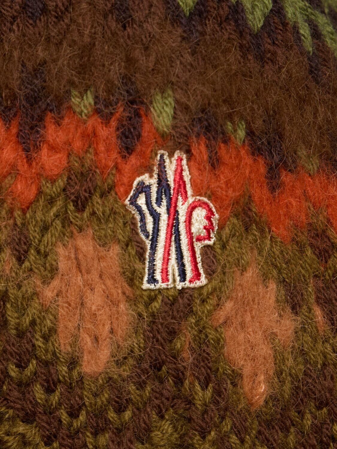 MONCLER GRENOBLE Men's Khaki Wool Sweater New XL