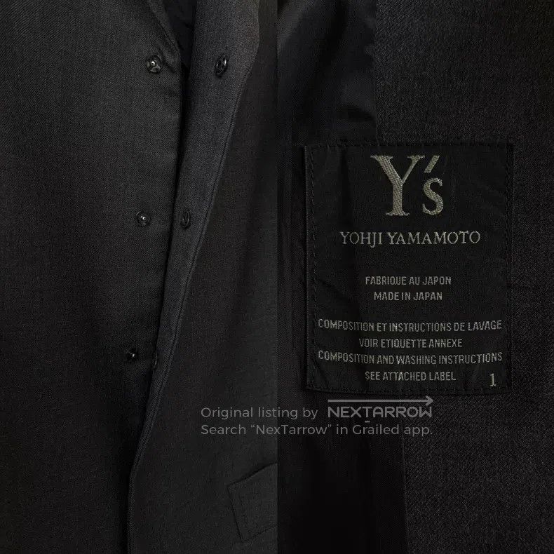 Yohji Yamamoto Yohji Yamamoto 11SS Yohji Yamamoto minimalist wool blazer Size US S / EU 44-46 / 1 - 5 Thumbnail