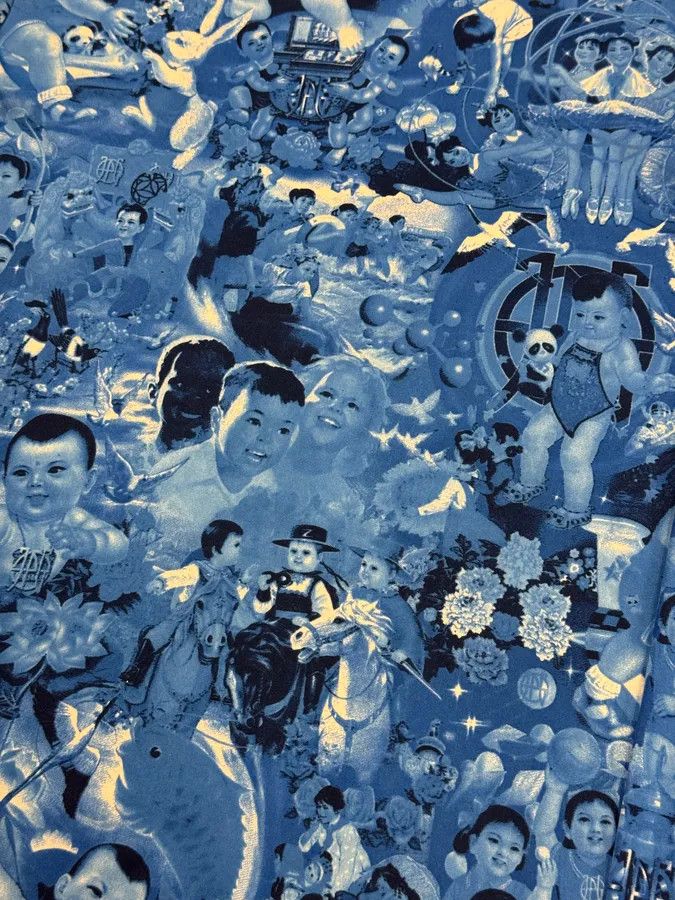 Jean Paul Gaultier 1990s Jean Paul Gaultier Chinese Propaganda Blue Longsleeves Size US S / EU 44-46 / 1 - 4 Thumbnail