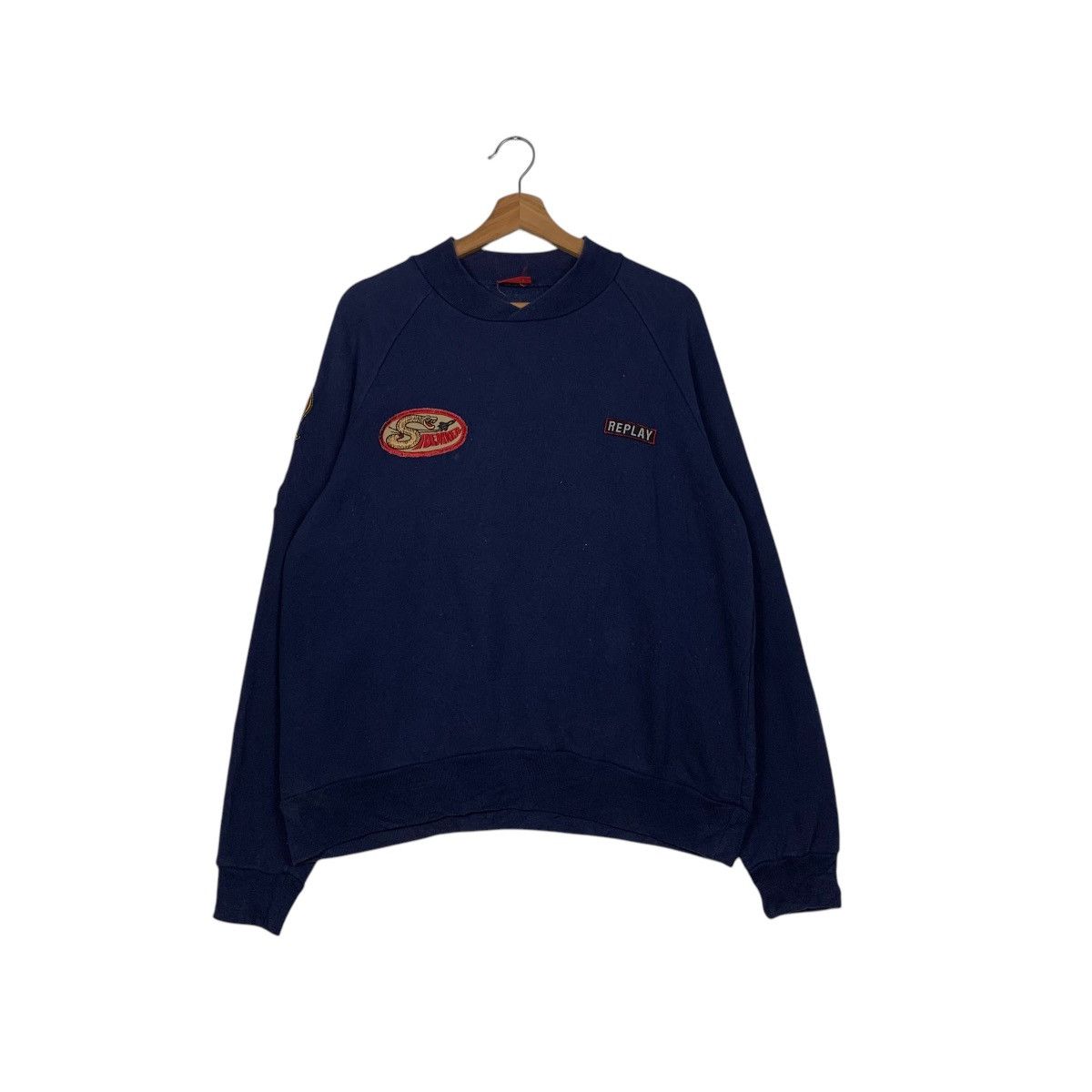 Replay REPLAY Sweatshirt Air Force Patches Sidewinder #1580-C71 Size US M / EU 48-50 / 2 - 1 Thumbnail