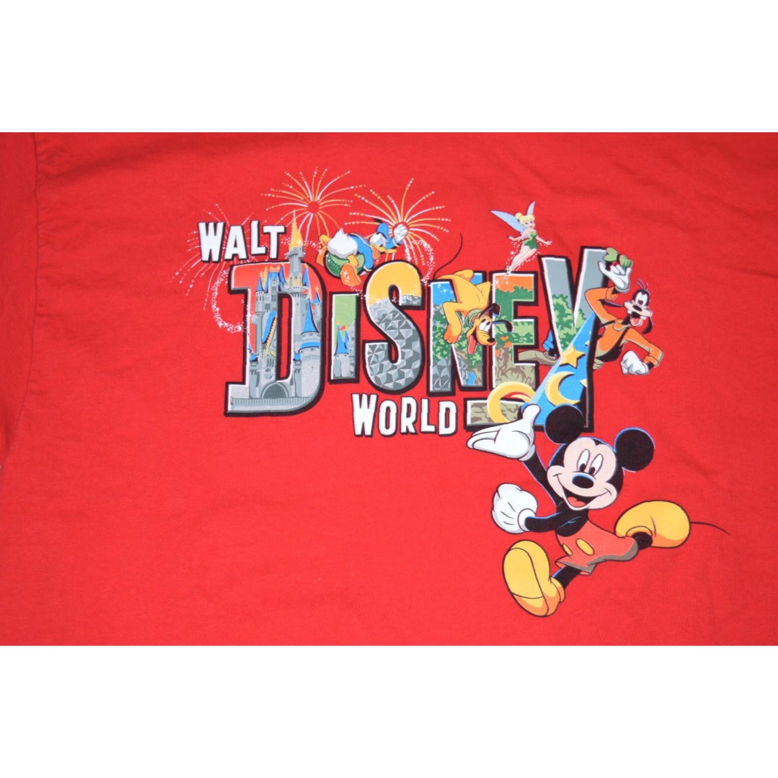 Hanes VINTAGE Walt Disney World All Over Shirt Men XL Red Graphic Tee 2000s Mickey Mouse Officially Licensed Men’s Short Sleeve Crew Neck Disney Theme Size US XL / EU 56 / 4 - 2 Thumbnail