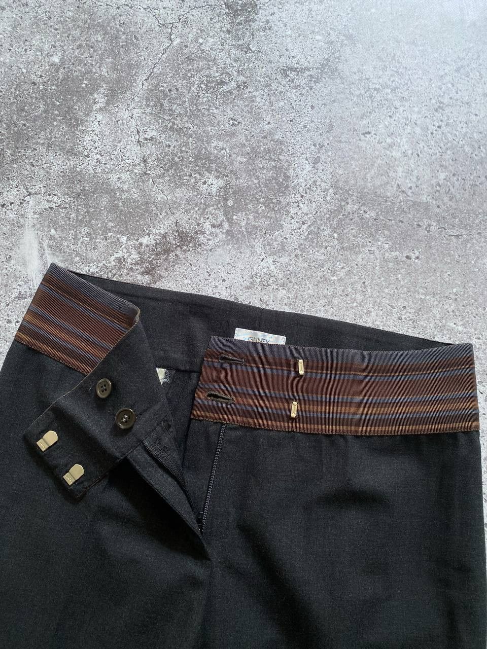 Brunello Cucinelli × Vintage VINTAGE BRUNELLO CUCINELLI GUNEX WOOL FLARED PANTS Size 27" / US 4 / IT 40 - 5 Thumbnail
