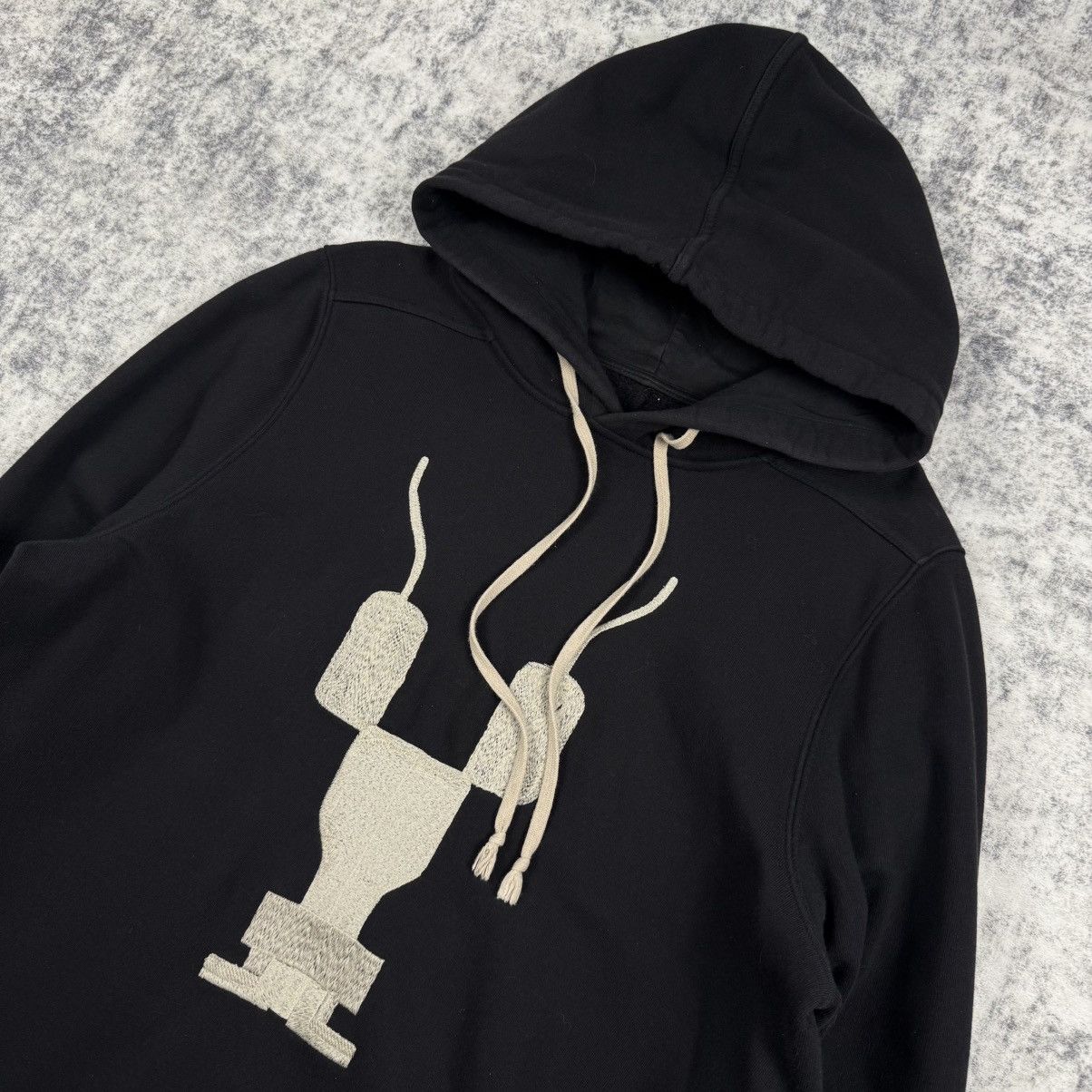 Rick Owens Rick Owens AW16 Gym Embroidered Logo ‘Black’ Hoodie Size US L / EU 52-54 / 3 - 2 Thumbnail
