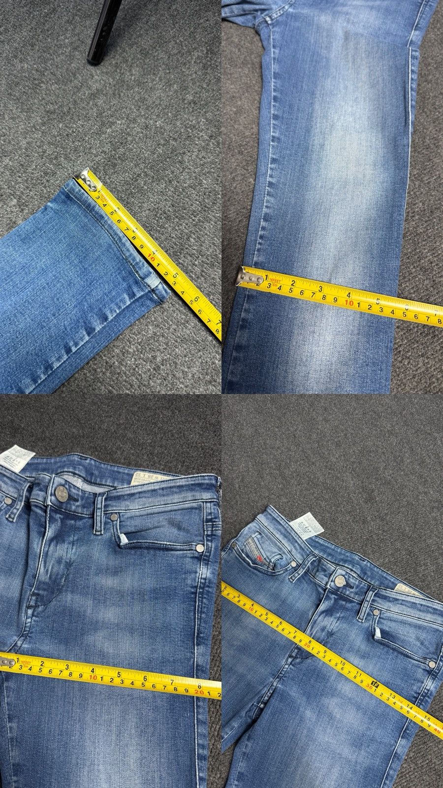 Diesel 00s Luxury Diesel Skinzee Super Skinny Jeans Y2K Low Rise Size 28" / US 6 / IT 42 - 18 Thumbnail