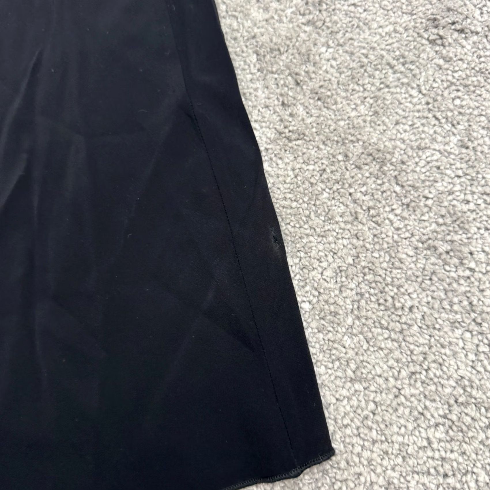 Bebe VINTAGE BeBe Midi Dress Womens Small Black Y2K A-Line Slip V-Neck Satin Size S / US 4 / IT 40 - 5 Thumbnail