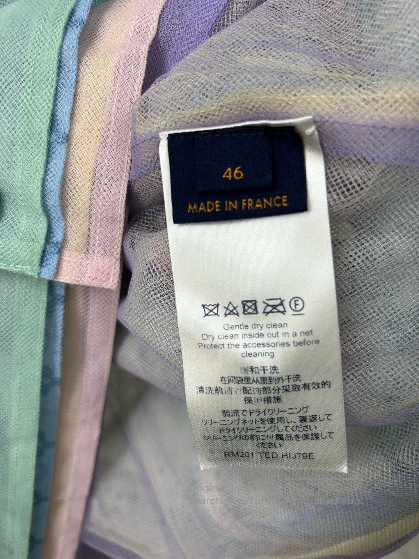 Louis Vuitton Louis Vuitton Sheer Jacket with Pastel Colors. Size US M / EU 48-50 / 2 - 4 Thumbnail