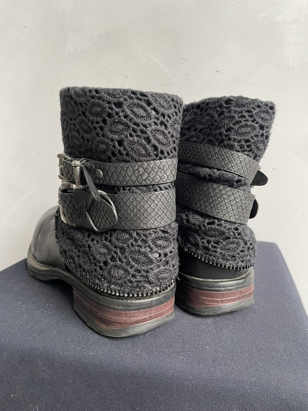 A.S.98 Vintage opium Belted Boots Leather A.S. 98 style Size US 7 / EU 40 - 7 Thumbnail
