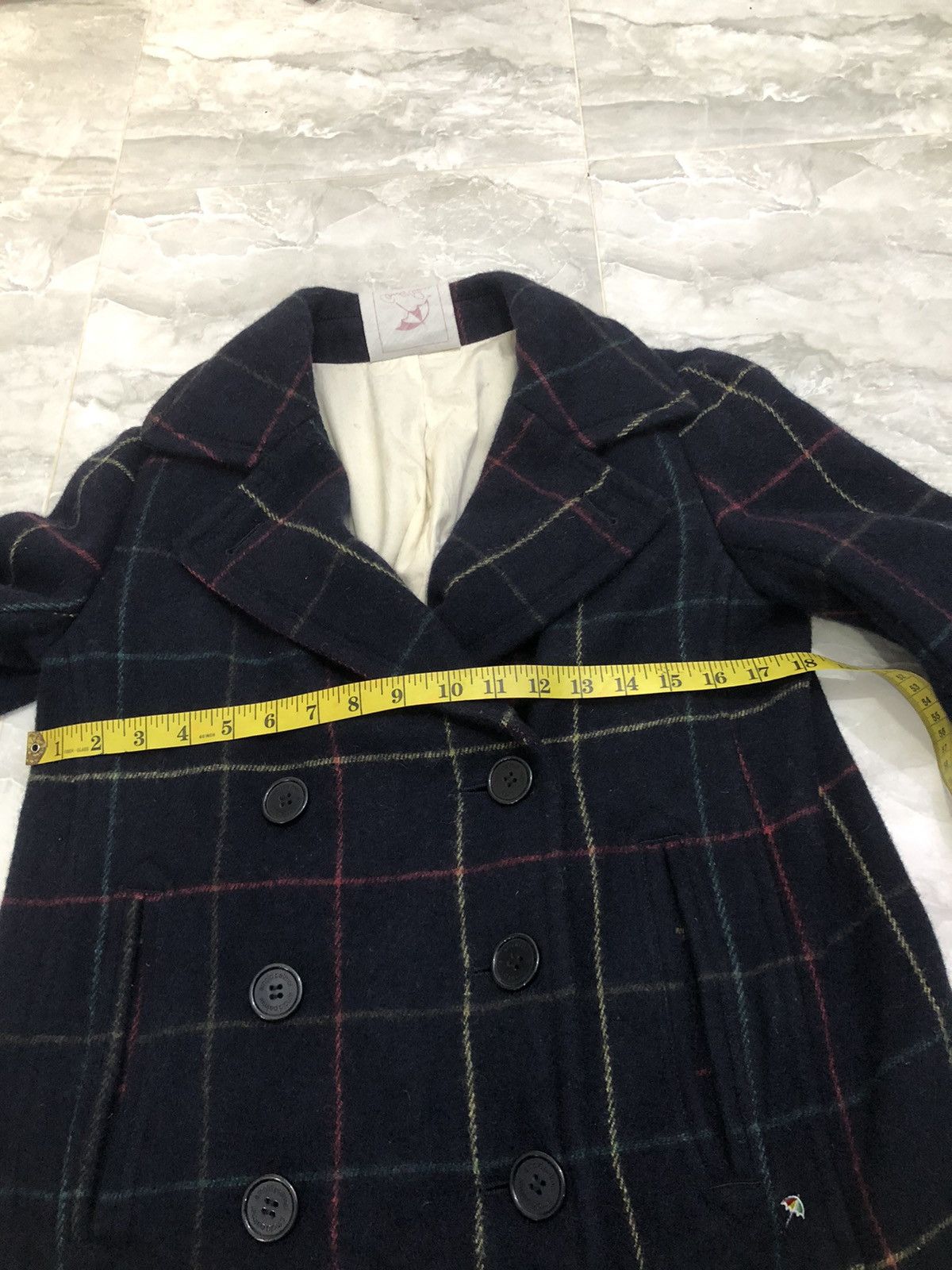 Japanese Brand Arnold Palmer Japan Wool Check Peacoat Women’s 90s Size S / US 4 / IT 40 - 16 Thumbnail