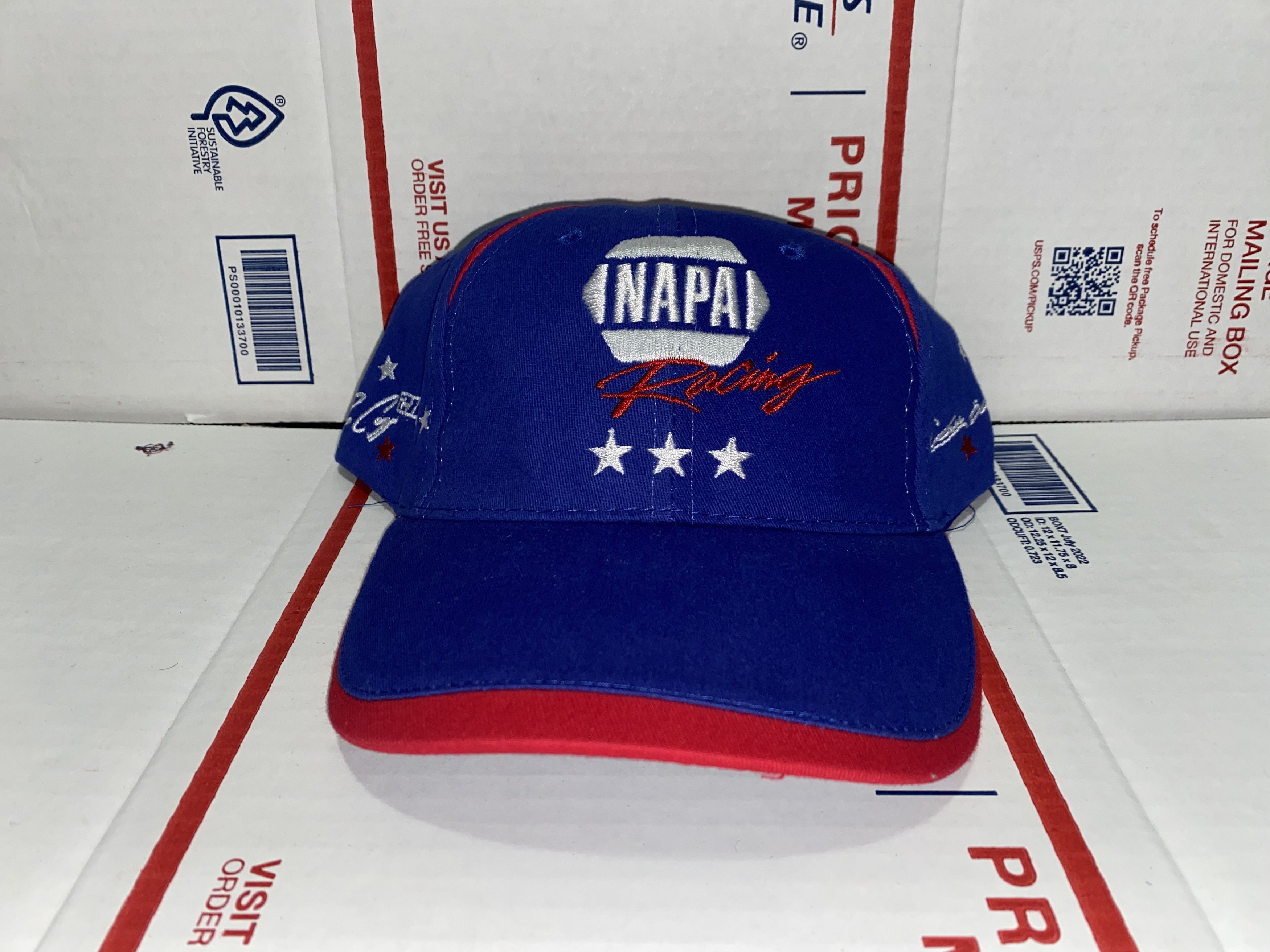 NASCAR NAPA Auto Racing Baseball Cap Velcro dad Hat NASCAR USA ! Size ONE SIZE - 1 Thumbnail