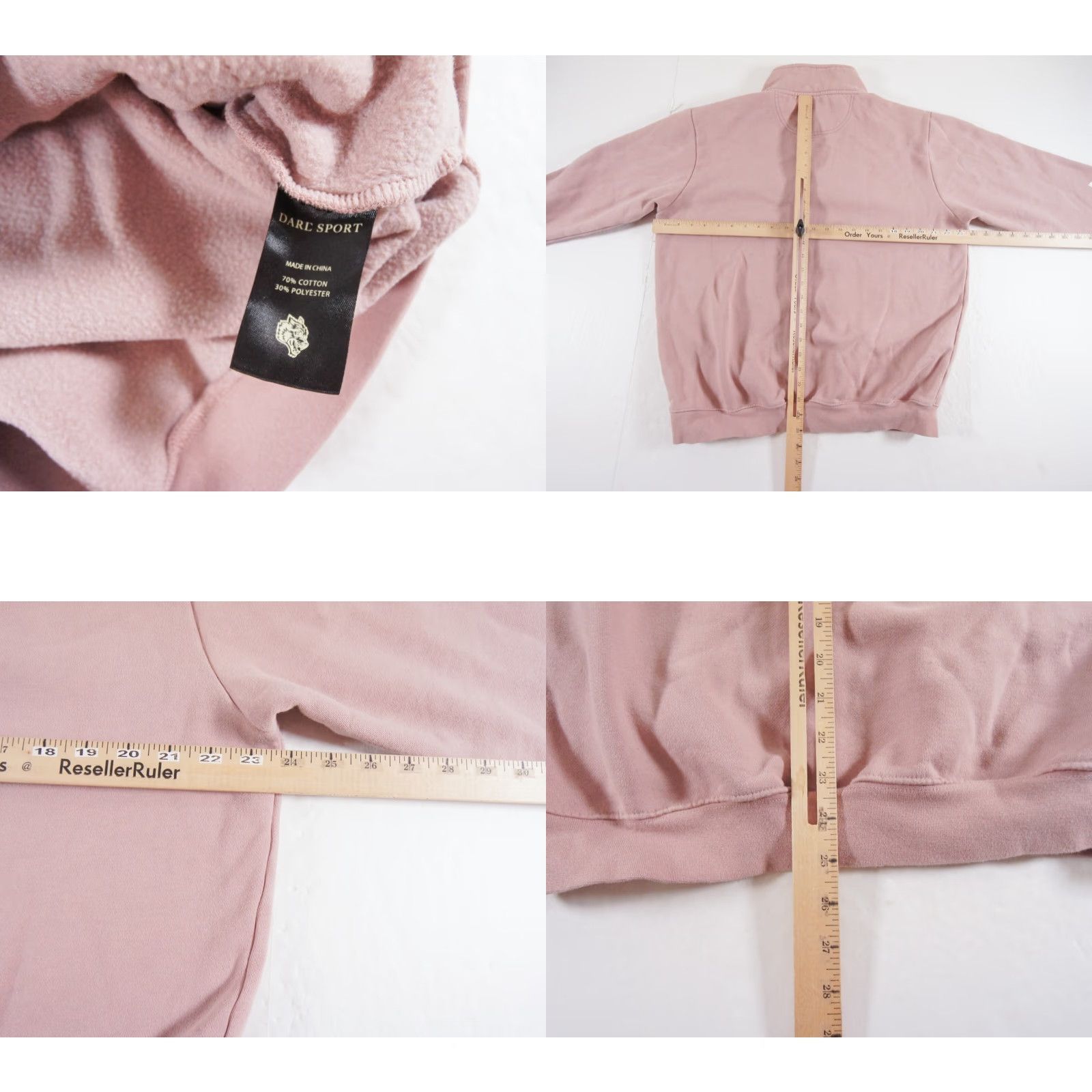 Darc Sport Darc Sport Sweatshirt Small Pink 1/4 Zip Pullover Outdoors Mens Size US S / EU 44-46 / 1 - 8 Thumbnail