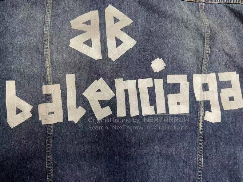 Balenciaga Balenciaga Collar Water-washed Single Button Loose Long Sl Size US S / EU 44-46 / 1 - 3 Thumbnail