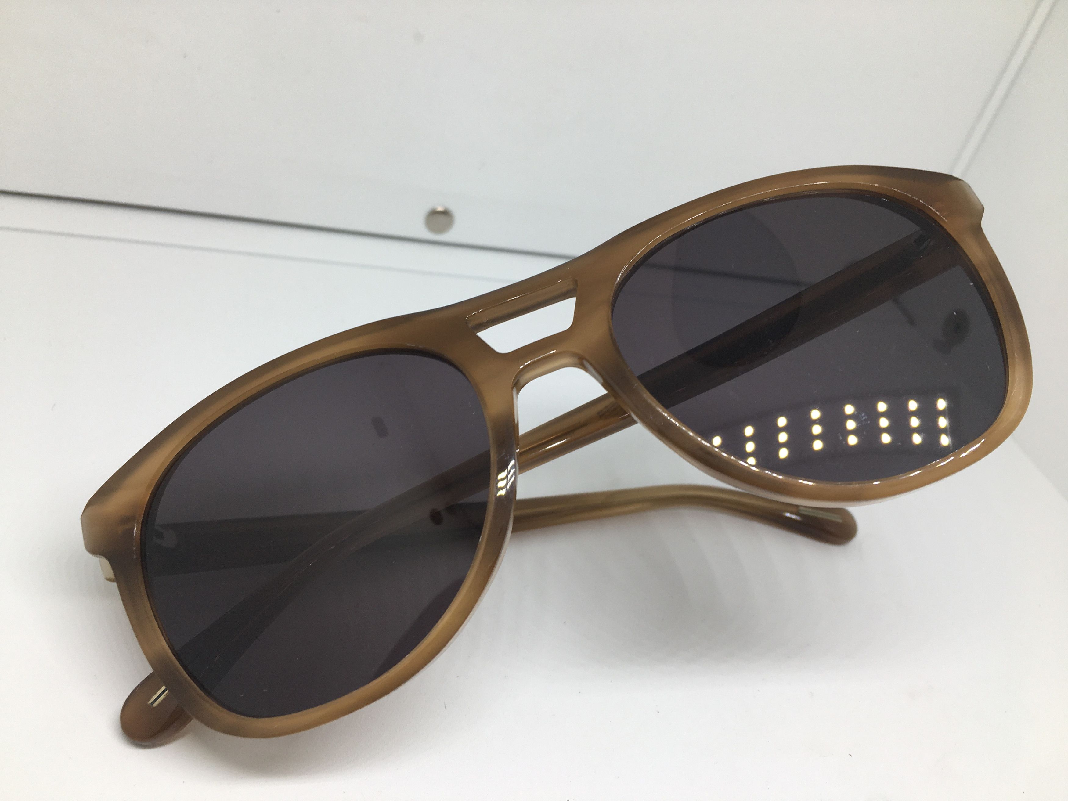 Vintage Vintage Dunhill Brown Acetate Aviator Sunglasses Frame Size ONE SIZE - 7 Thumbnail