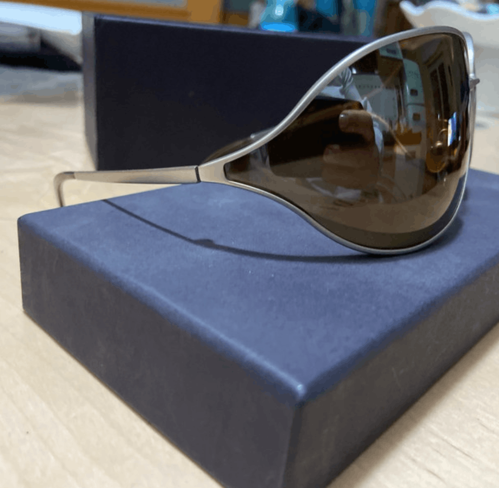 Prada PRADA Sunglasses Flame 2004 Star Mask Fire Chrome Silver Size ONE SIZE - 4 Thumbnail