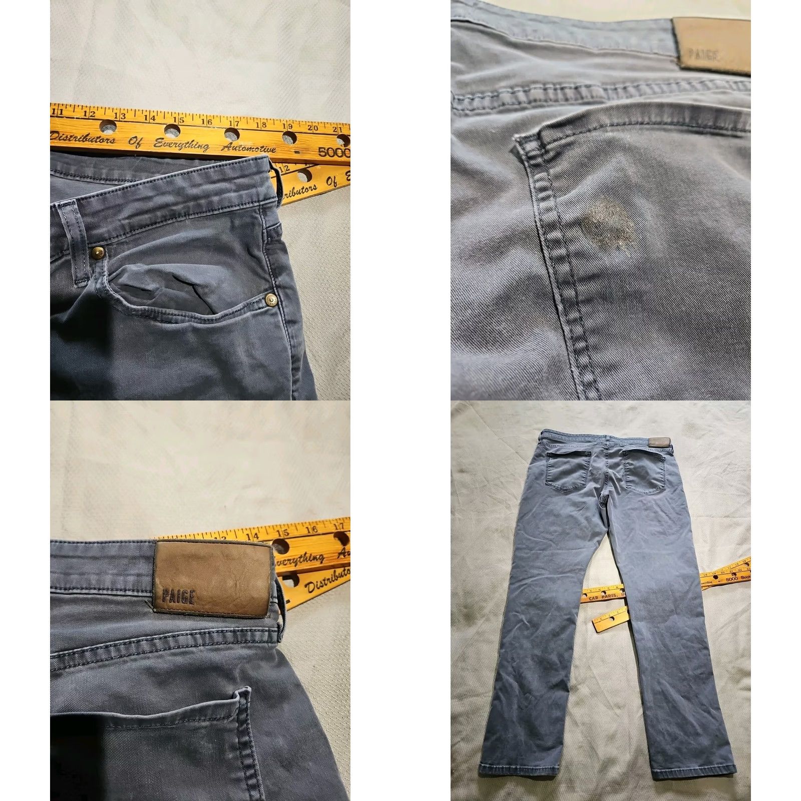 Paige Paige Jeans Mens 38 Blue Medium Wash Lennox Slim Fit Skinny Stretch Casual Pants Shirt? Size US 38 / EU 54 - 9 Thumbnail