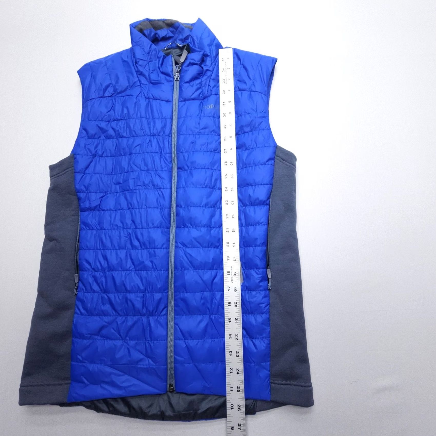 Vintage Norrona Falketind Primaloft 100 Puffer Vest Mens Small Blue Hiking Ultralight Windbreaker Full Zip Lined Stand-Up Collar Outdoor Vest Regular Fit Size US S / EU 44-46 / 1 - 6 Thumbnail