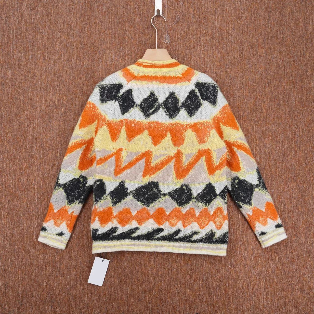 Dior DIOR SS24 colorblock intarsia cashmere wool sweater Size XS / US 0-2 / IT 36-38 - 2 Thumbnail