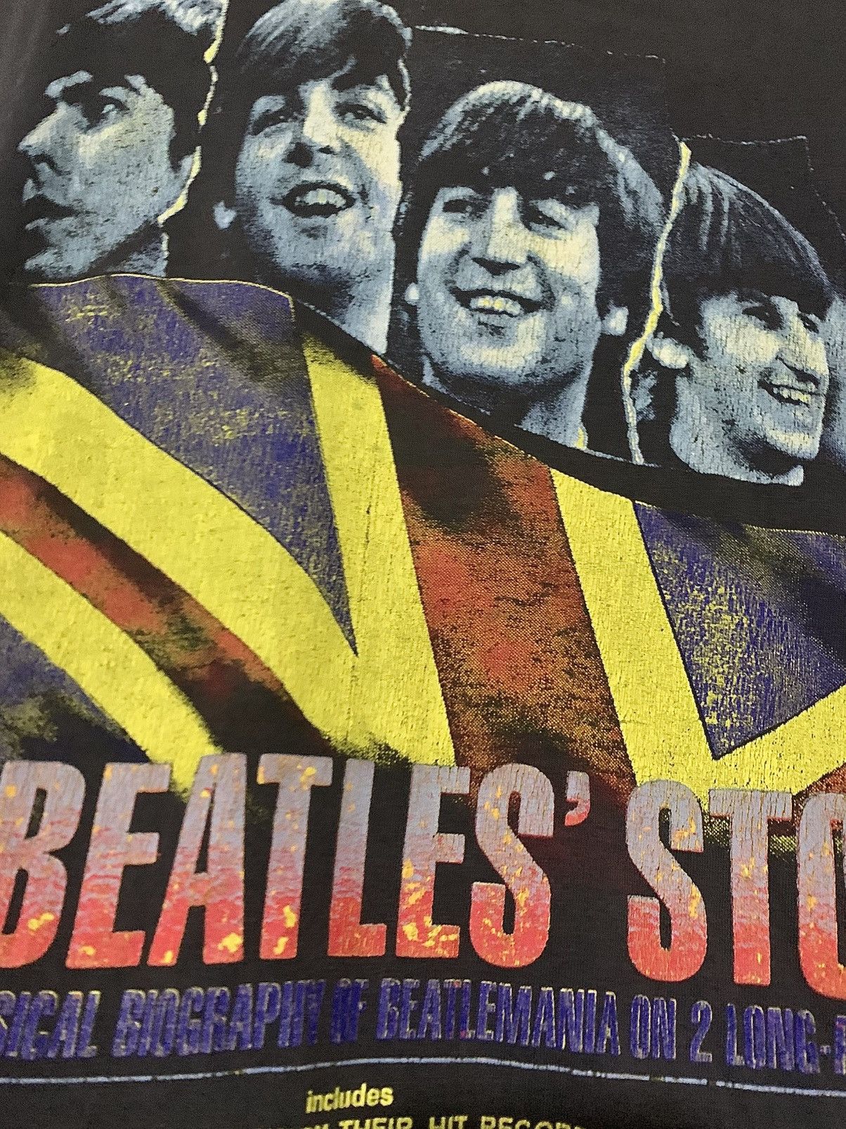 Band Tees Vintage 1997 The Beatles' Story "Bad to the Bone" T-Shirt Size US L / EU 52-54 / 3 - 3 Thumbnail