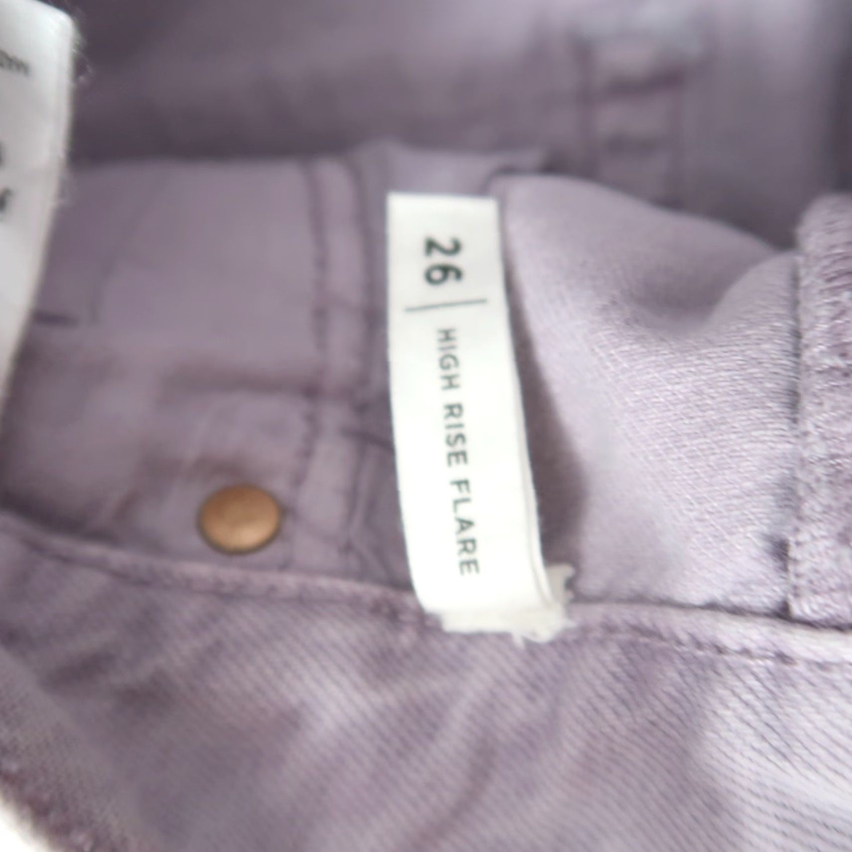 Pacsun PacSun Lavender Purple High Rise Flare Jeans 26 Women Regular 26 Denim Cotton 100% Inseam 29"} Size 26" / US 2 / IT 38 - 5 Thumbnail