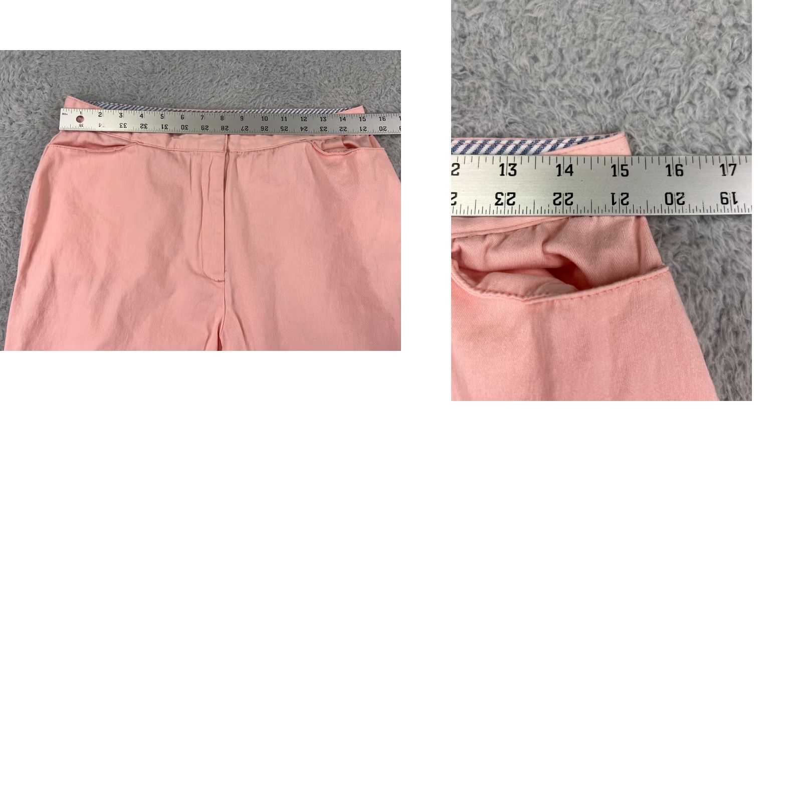 Vintage Duck Head Pants Womens 12P Pink Capri Cotton Blend Twill Stretch Spring Summer Size 34" / US 12 / IT 48 - 9 Thumbnail