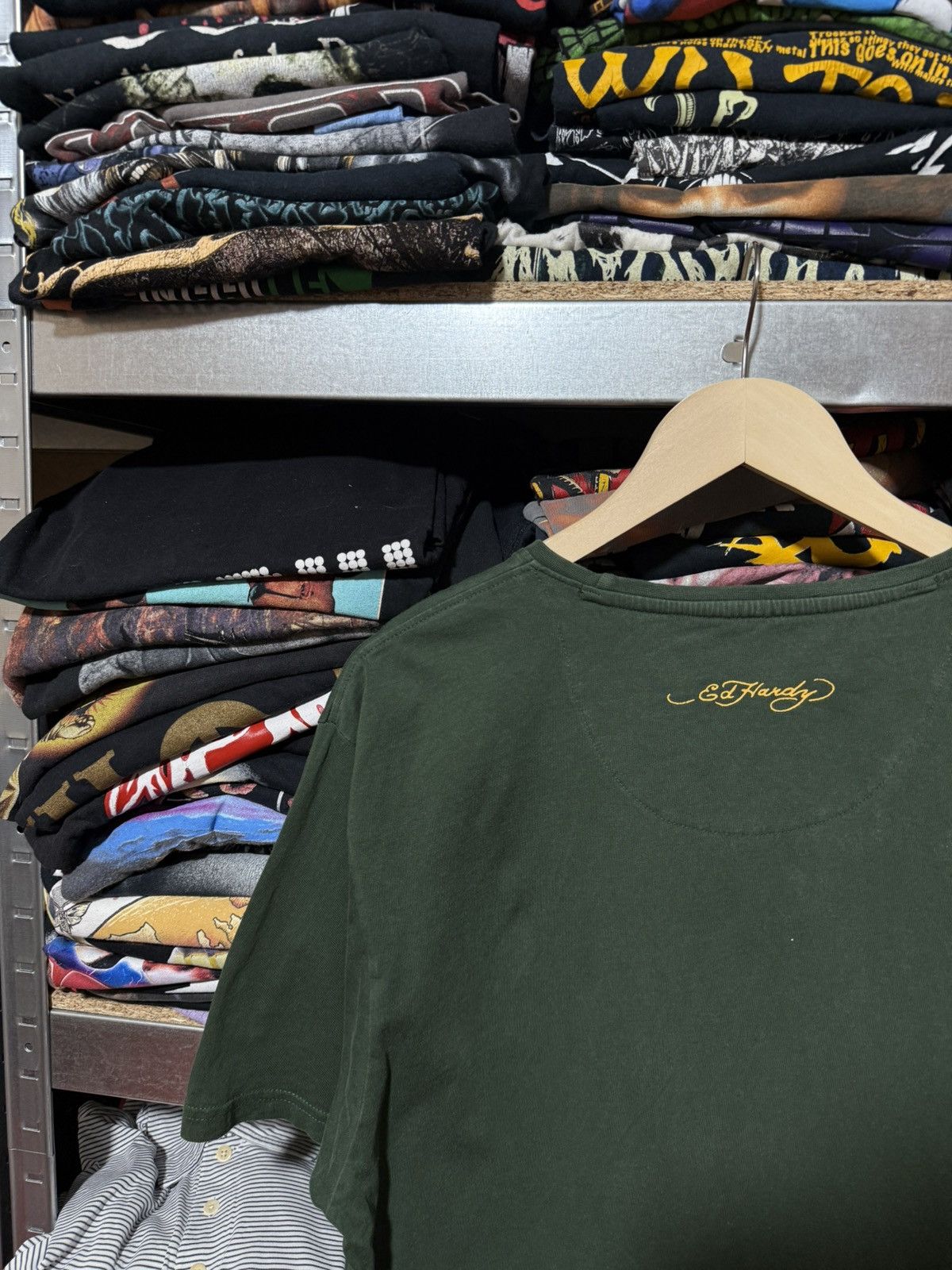 Christian Audigier × Ed Hardy Ed Hardy by christian audiger Rock Logo T-Shirt Y2K Hype Size US XL / EU 56 / 4 - 4 Thumbnail