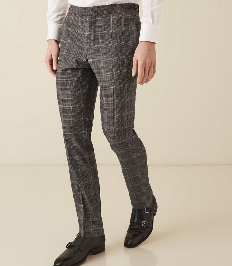 Reiss Reiss Trinity Checked Long Pants Size US 36 / EU 52 - 1 Thumbnail