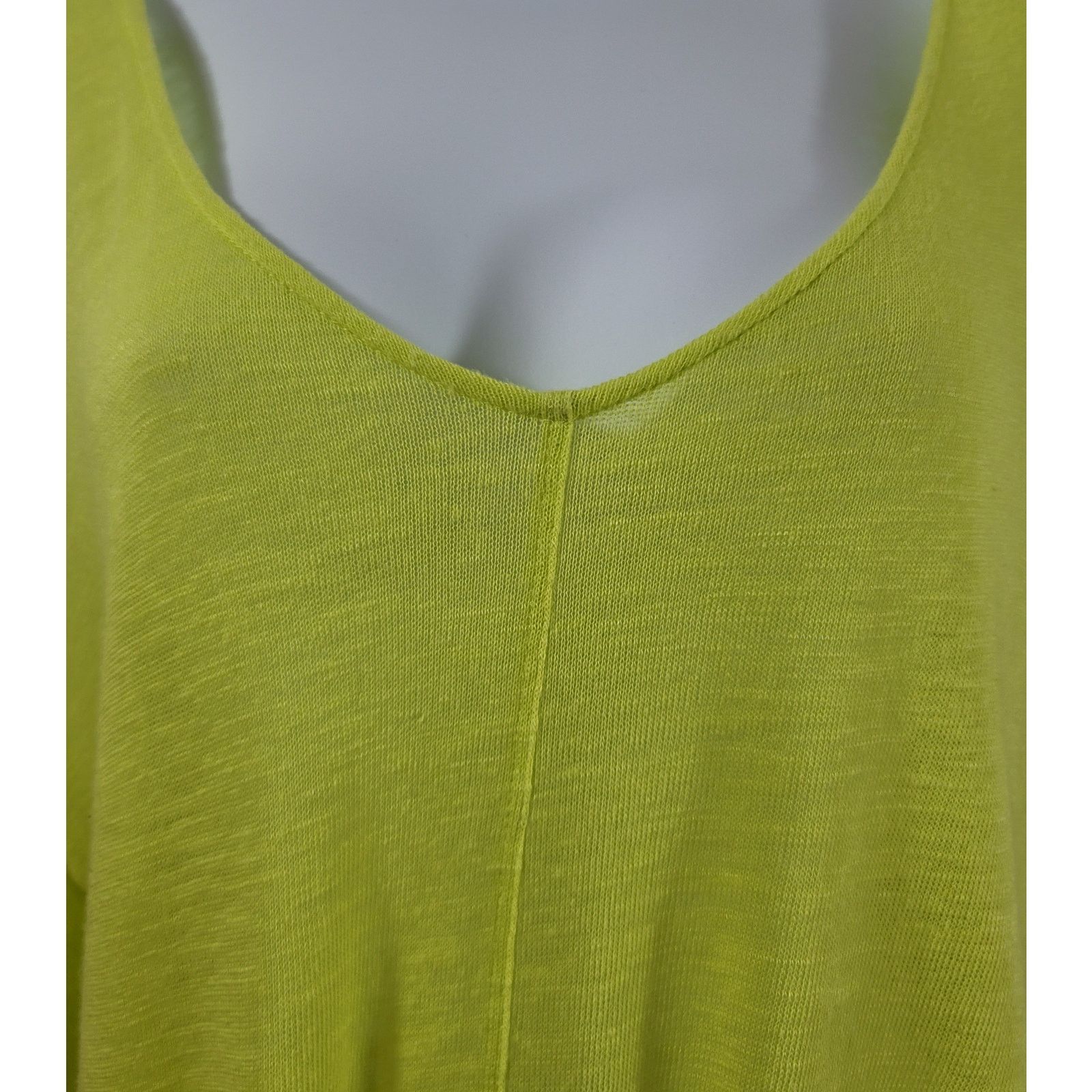 Other Cupio Yellow Slub Knit V Neck Tie Hem Top Medium Lightweight Size M / US 6-8 / IT 42-44 - 6 Thumbnail