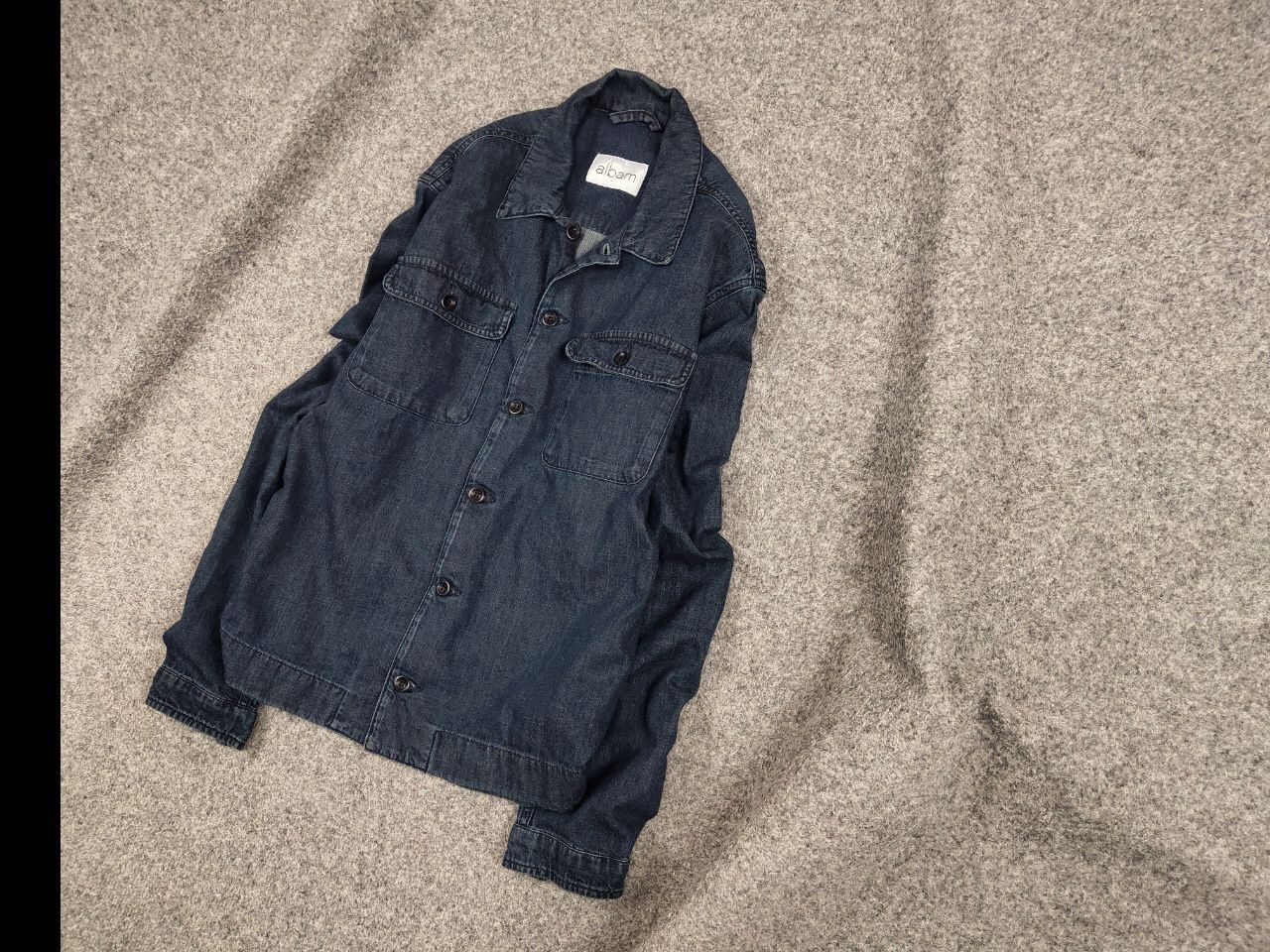 Albam Albam Design Light Denim Overshirt Pocket Jacket Size US S / EU 44-46 / 1 - 3 Thumbnail