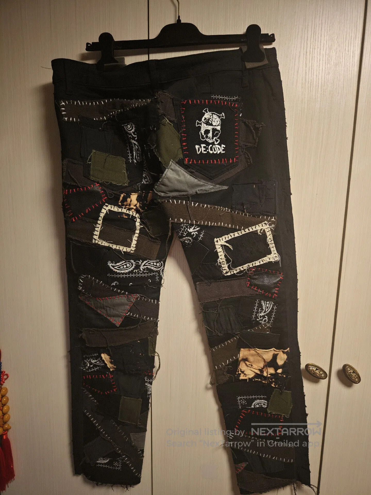 DEPARTMENT5 unique handmade patchwork punk pants. Size US 44 / EU 60 - 5 Thumbnail