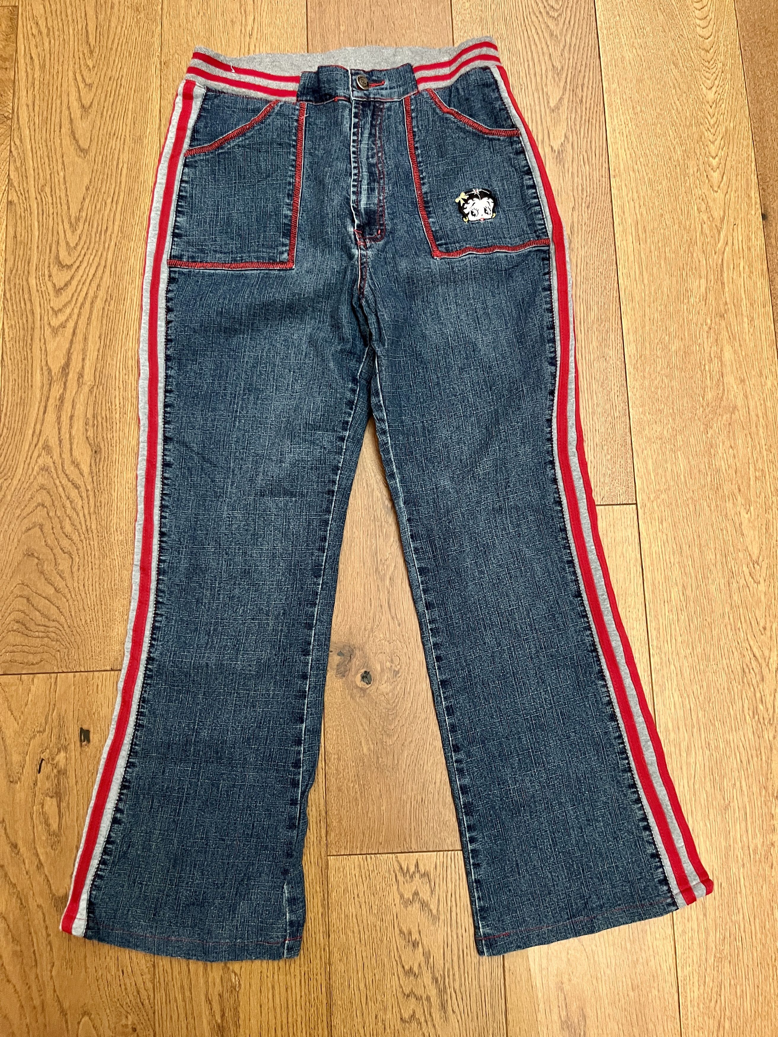 Vintage Vtg Shyger Betty Boop Y2K Flare Jeans Women’s Large Size 28" / US 6 / IT 42 - 1 Thumbnail