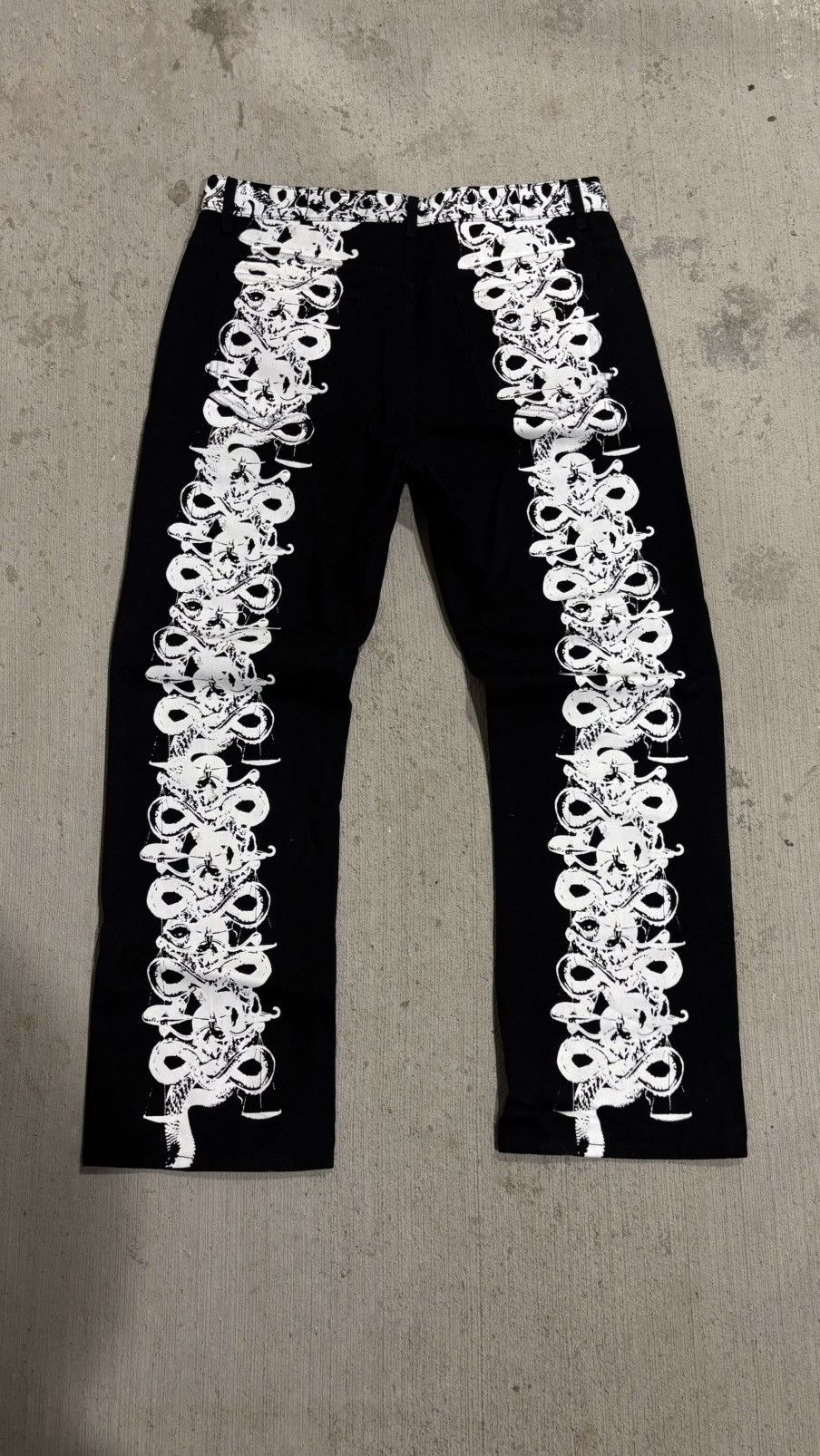 Designer Never Ending World Wide Snake Denim Size US 34 / EU 50 - 10 Thumbnail