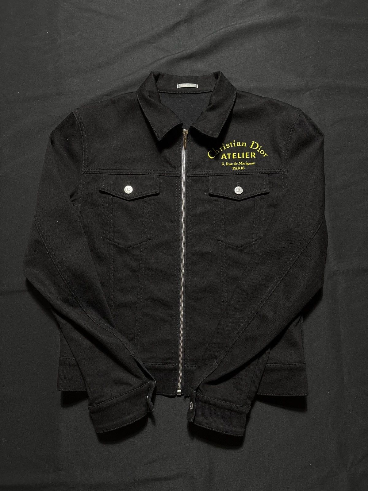 Dior Dior Atelier Denim Jacket Black - Size S Size US S / EU 44-46 / 1 - 1 Thumbnail