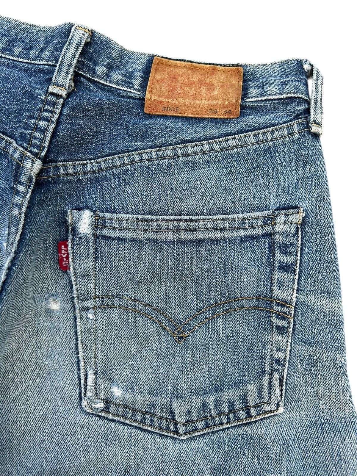 Kapital Thrashed Vintage Levis Big E Selvedge Denim Jeans Size US 29 - 11 Thumbnail