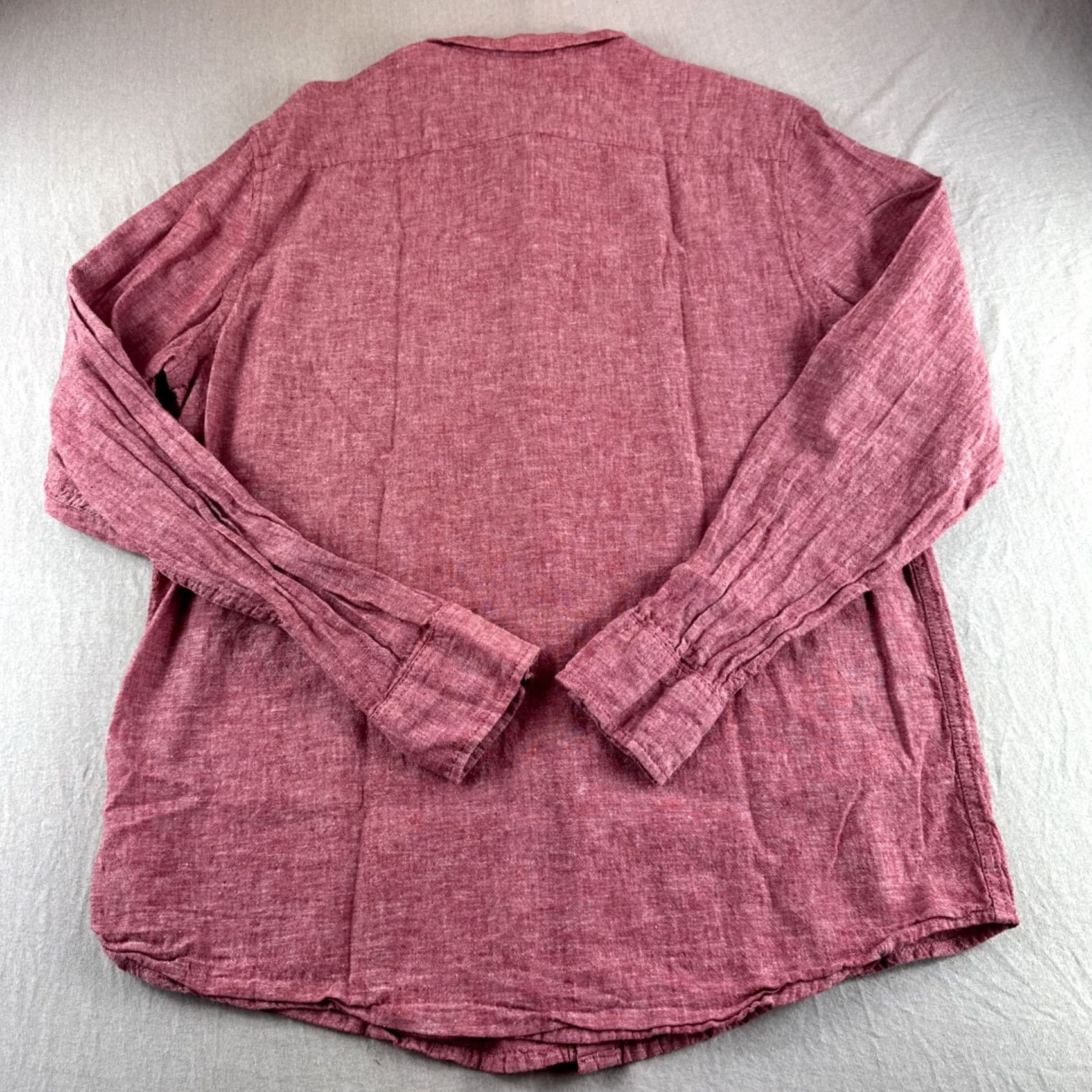 Vintage American Rag Cie Shirt Mens L Red Heather Long Sleeve Button Up Preppy Size US L / EU 52-54 / 3 - 2 Thumbnail
