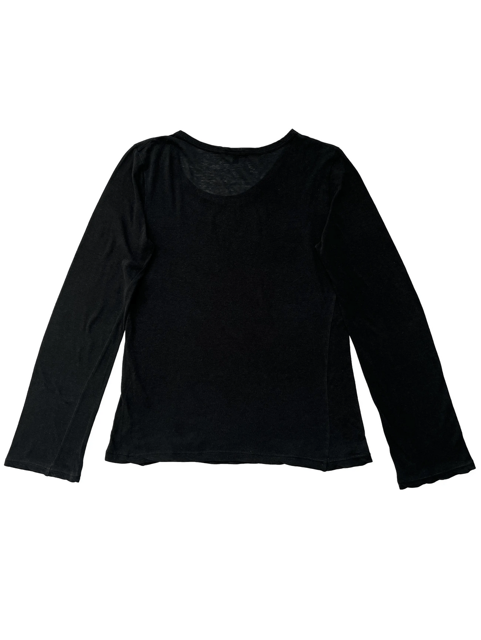 Ann Demeulemeester Ann Demeulemeester Black Long Sleeve T-Shirt Size M / US 6-8 / IT 42-44 - 2 Thumbnail