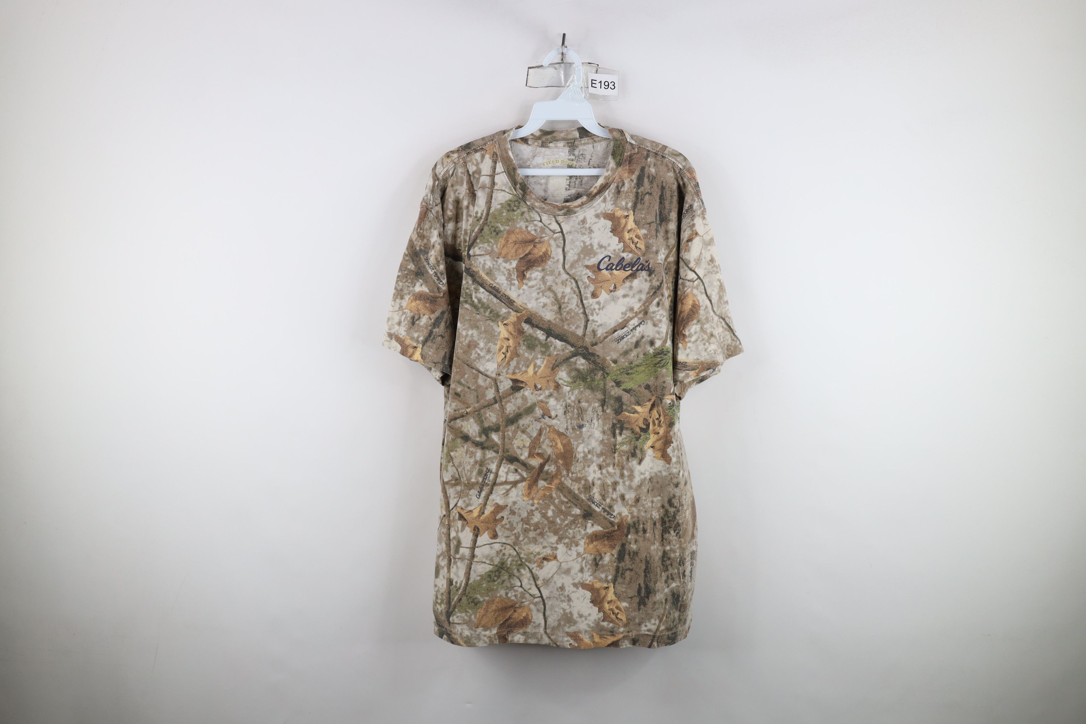 Cabelas Vintage Cabelas Distressed Camouflage Short Sleeve T-Shirt Size US XL / EU 56 / 4 - 1 Thumbnail