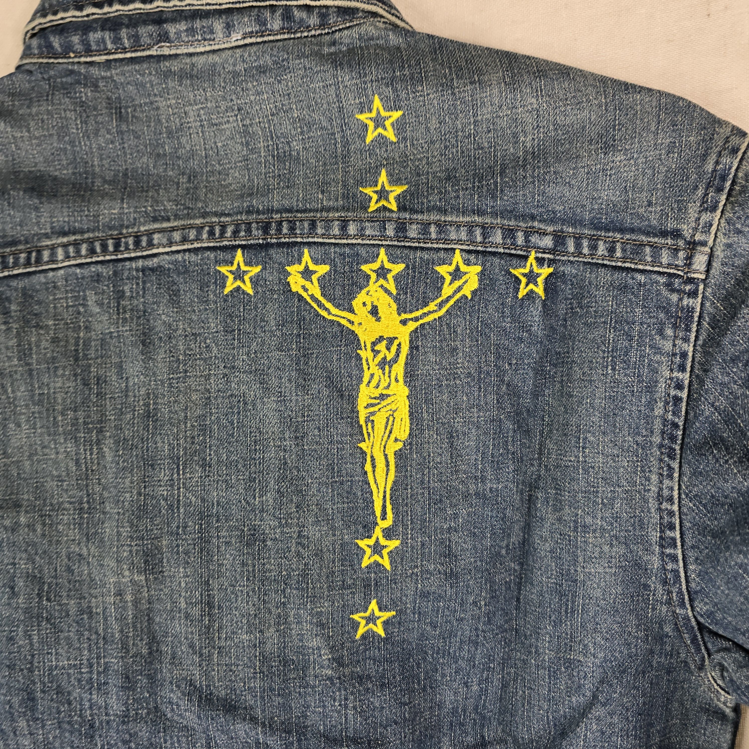 Seventh Heaven Seventh Heaven Patches Denim Jacket Men’s Small Blue Trucker Size US S / EU 44-46 / 1 - 9 Thumbnail