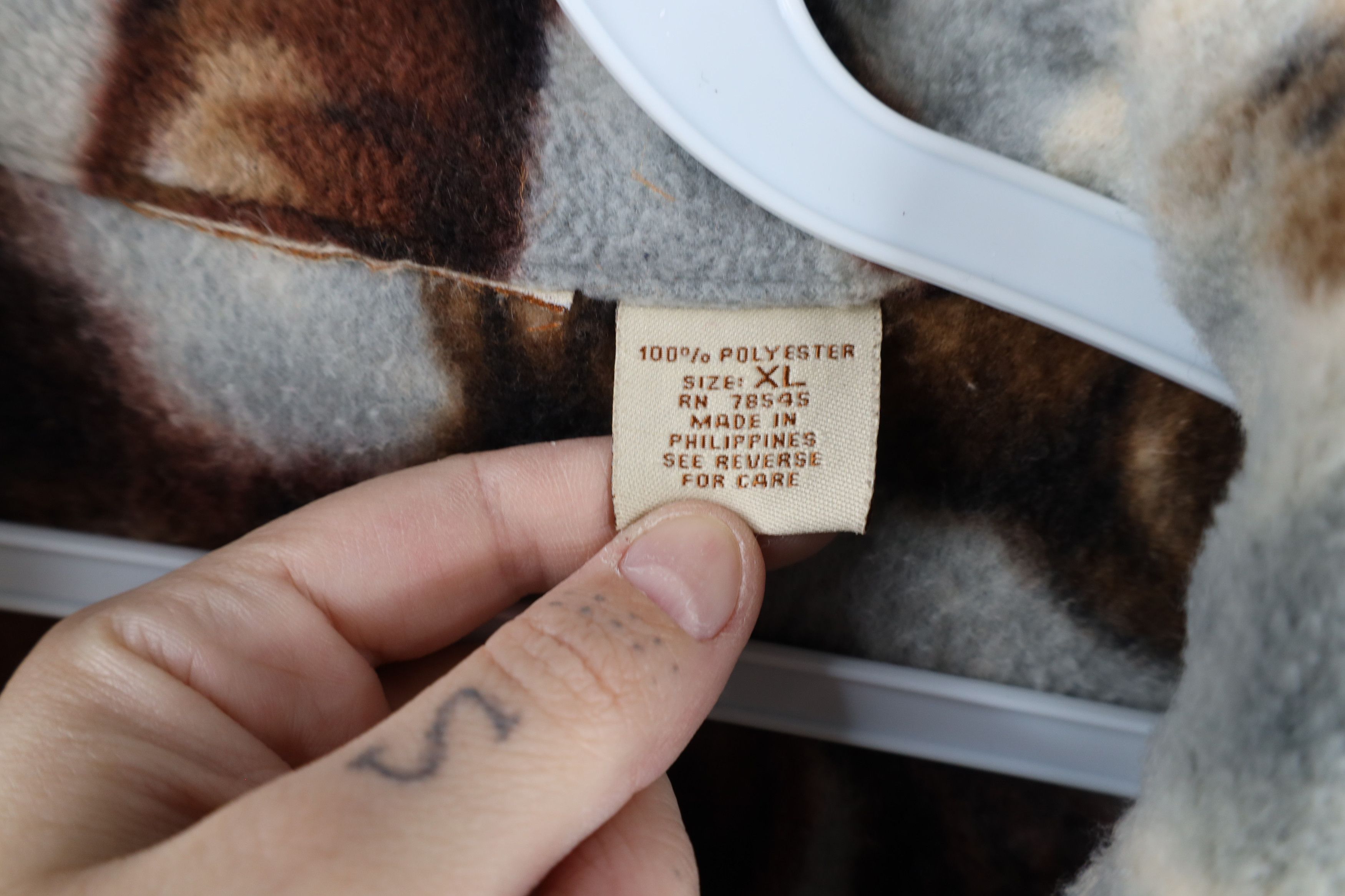 Vintage Vintage 90s Streetwear Equestrian Over Print Fleece Jacket Size XL / US 12-14 / IT 48-50 - 9 Thumbnail
