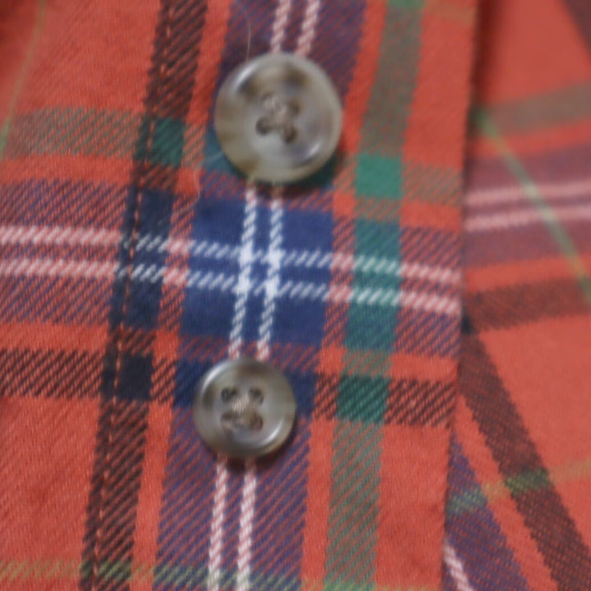Vintage VINTAGE Graves, Cox Shirt Orange Plaid Wool Flannel Button Down Shirt Men M Size US M / EU 48-50 / 2 - 7 Thumbnail