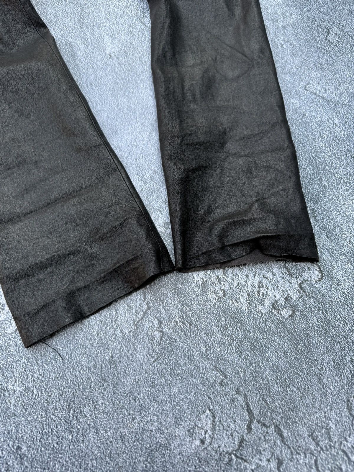 ANN DEMEULEMEESTER LEATHER PANTS Size 36 Stretch Florence