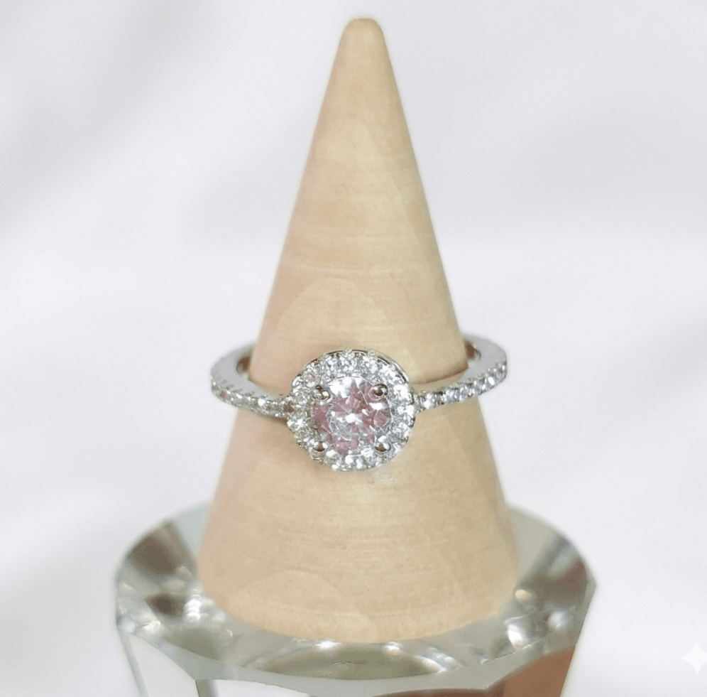 Other RYZE Size 7 Ring 925 Sterling Silver Cubic Zirconia Halo Size ONE SIZE - 1 Thumbnail