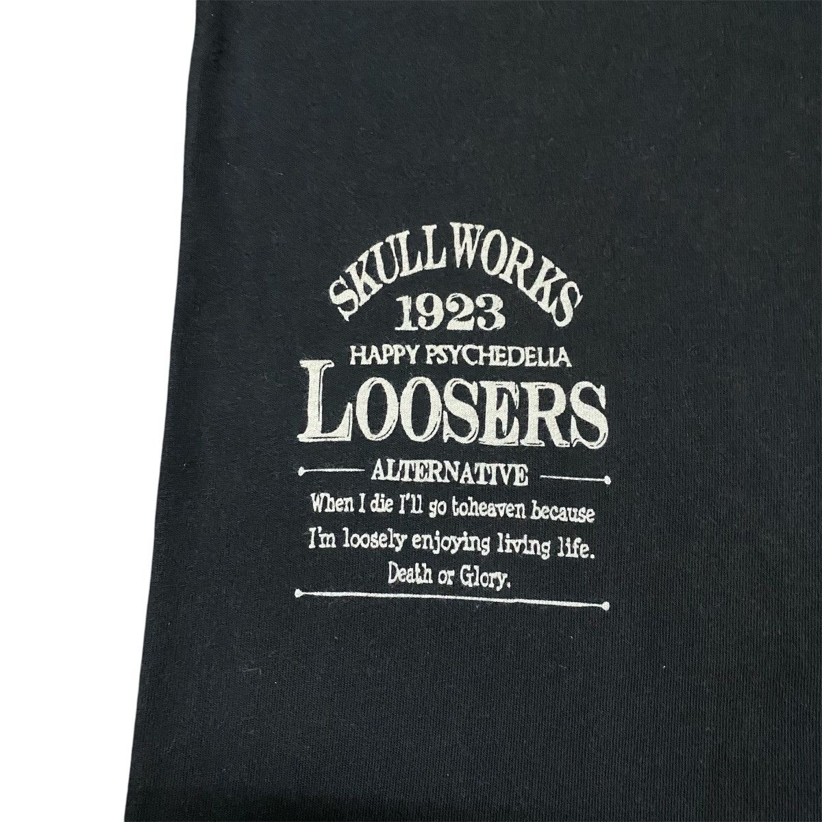 Japanese Brand Rare‼️🔥Skull Works Loosers Death Or Groly T-Shirt Size US S / EU 44-46 / 1 - 11 Thumbnail