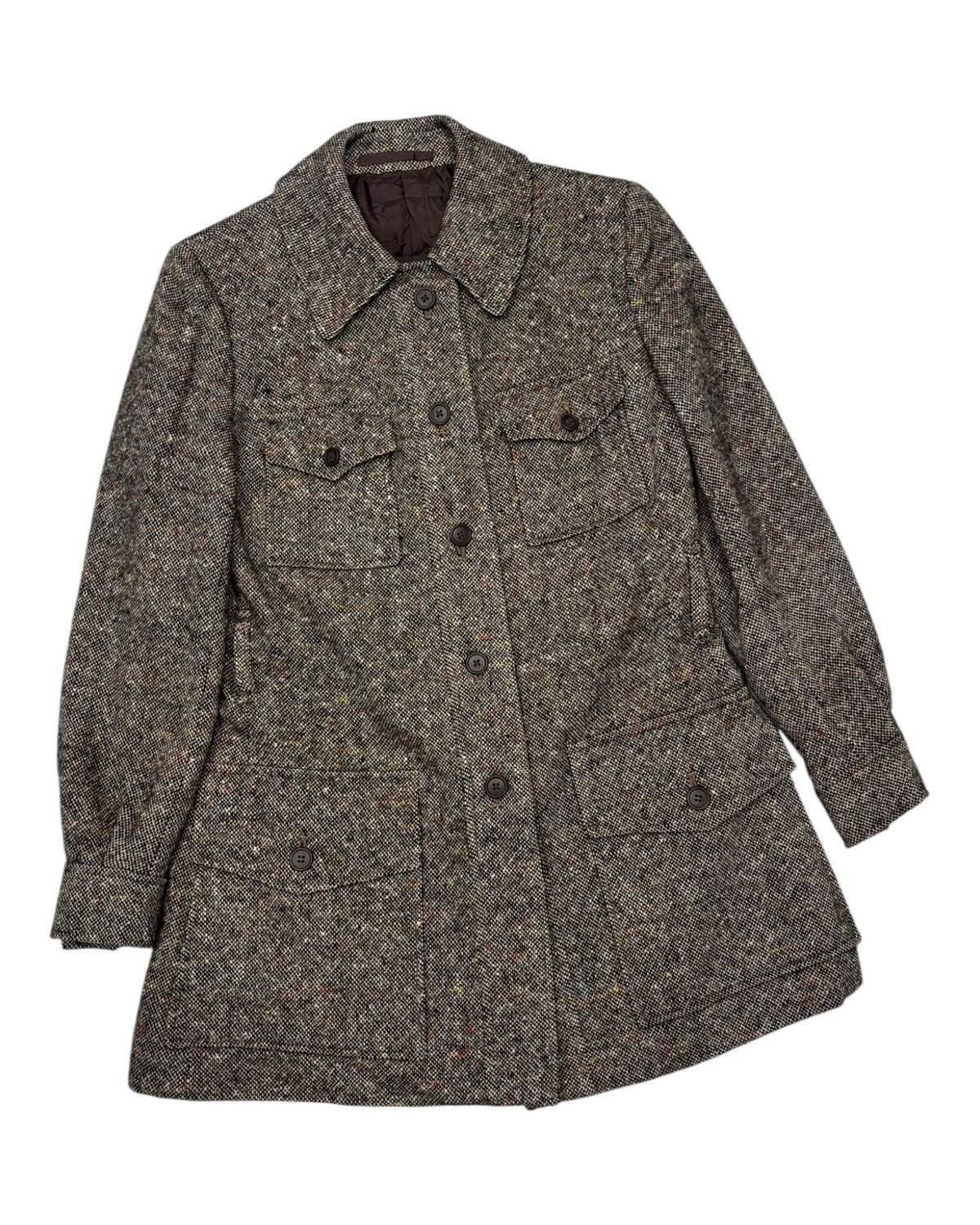 Burberry BURBERRY IRISH TWEED WOOL JACKET Size S / US 4 / IT 40 - 5 Thumbnail
