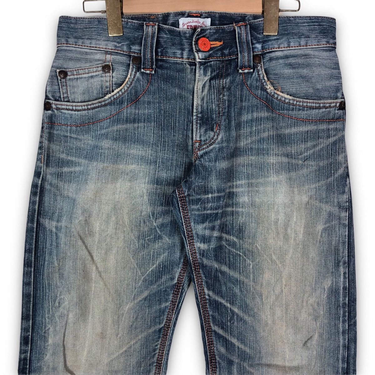 Edwin Vintage Edwin Faded Whiskers Denim Jeans Size US 32 / EU 48 - 2 Thumbnail