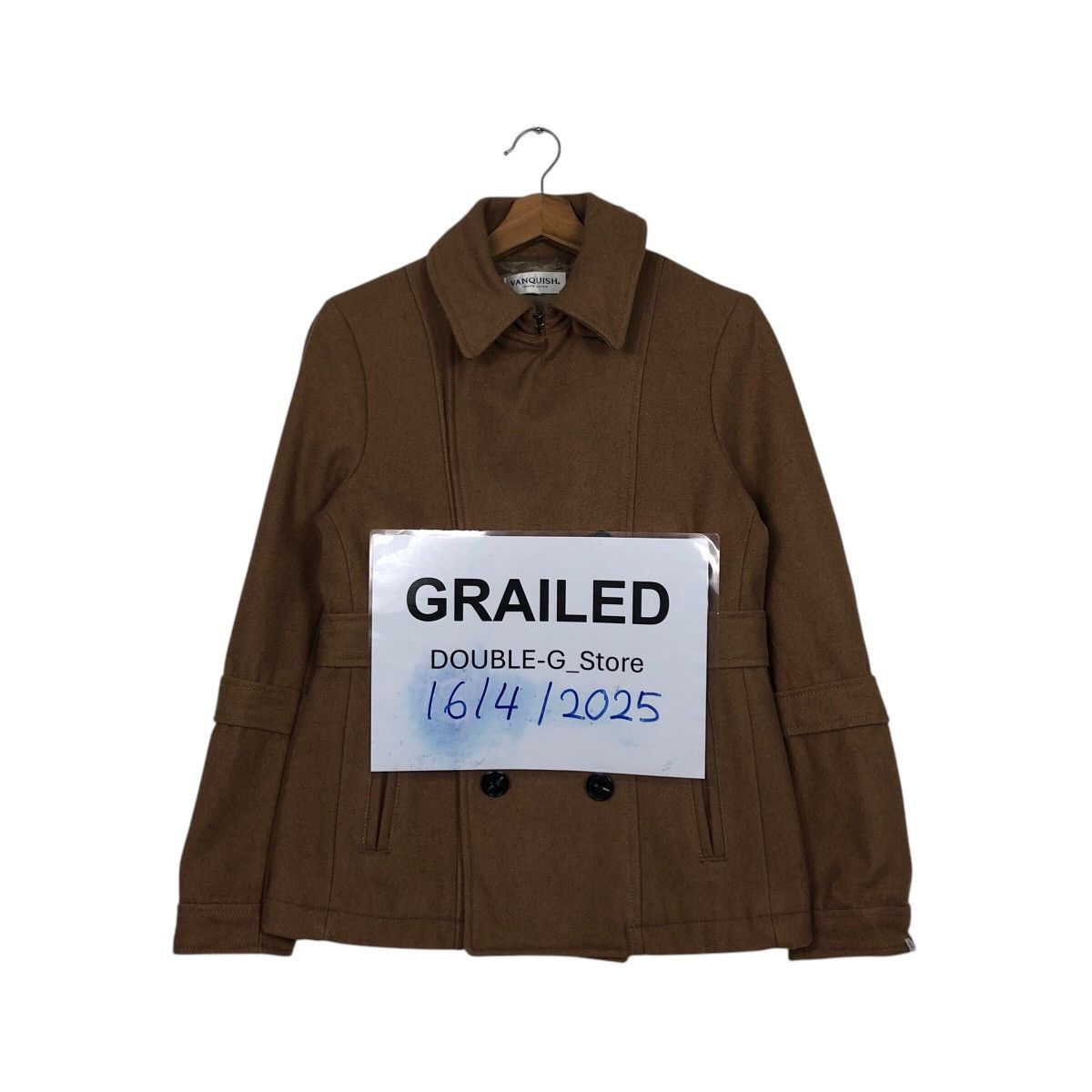 Japanese Brand × Vanquish 📌Vintage Wool Jacket Vanquish Double Breast Issey Miyake Size US S / EU 44-46 / 1 - 1 Thumbnail