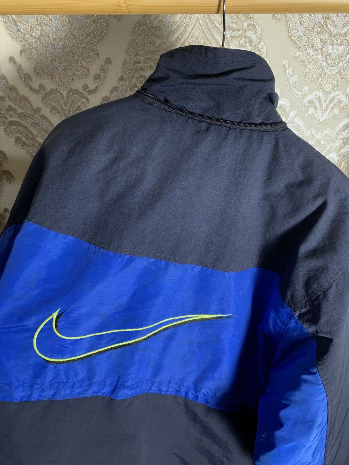 Vintage VERY RARE NIKE BIG LOGO SWOOSH RETRO JAKCET DRILL Y2K 90s Size US XXL / EU 58 / 5 - 11 Thumbnail