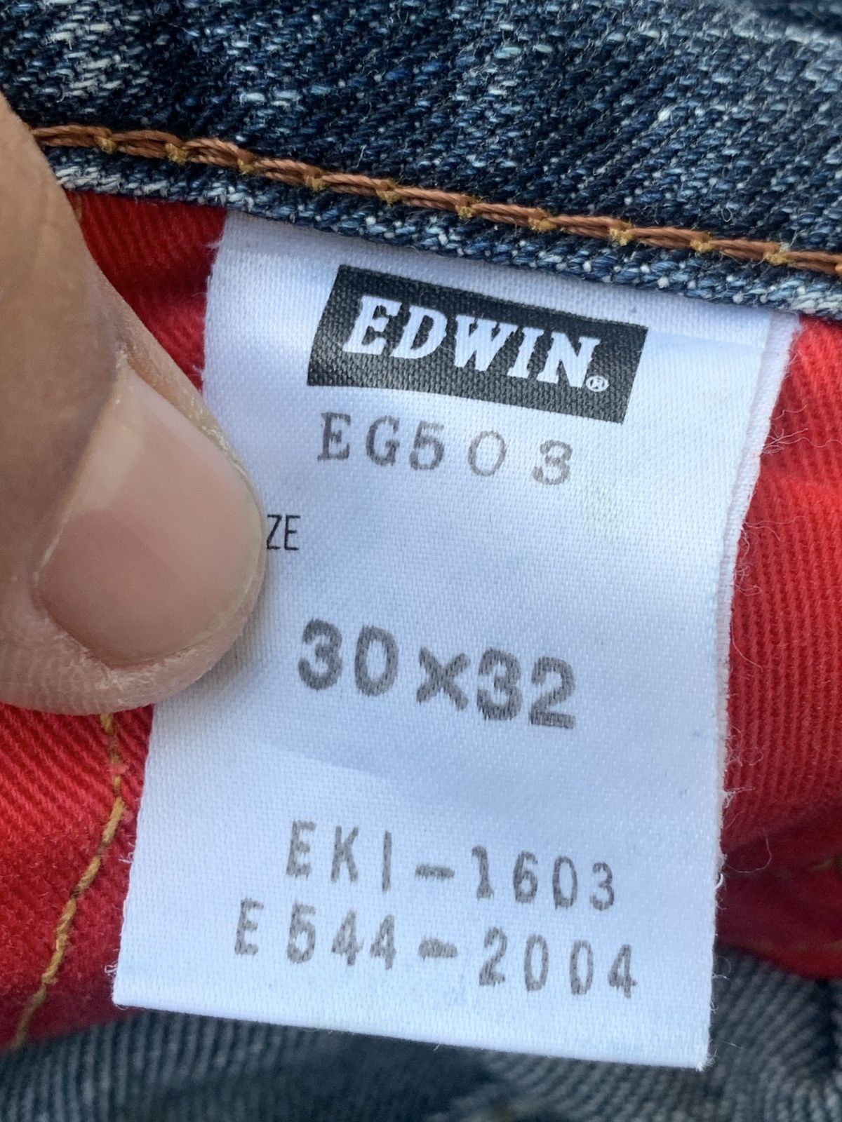 Edwin Vintage Edwin Blue Trip EDGELINE 503. (29) Size US 31 - 8 Thumbnail