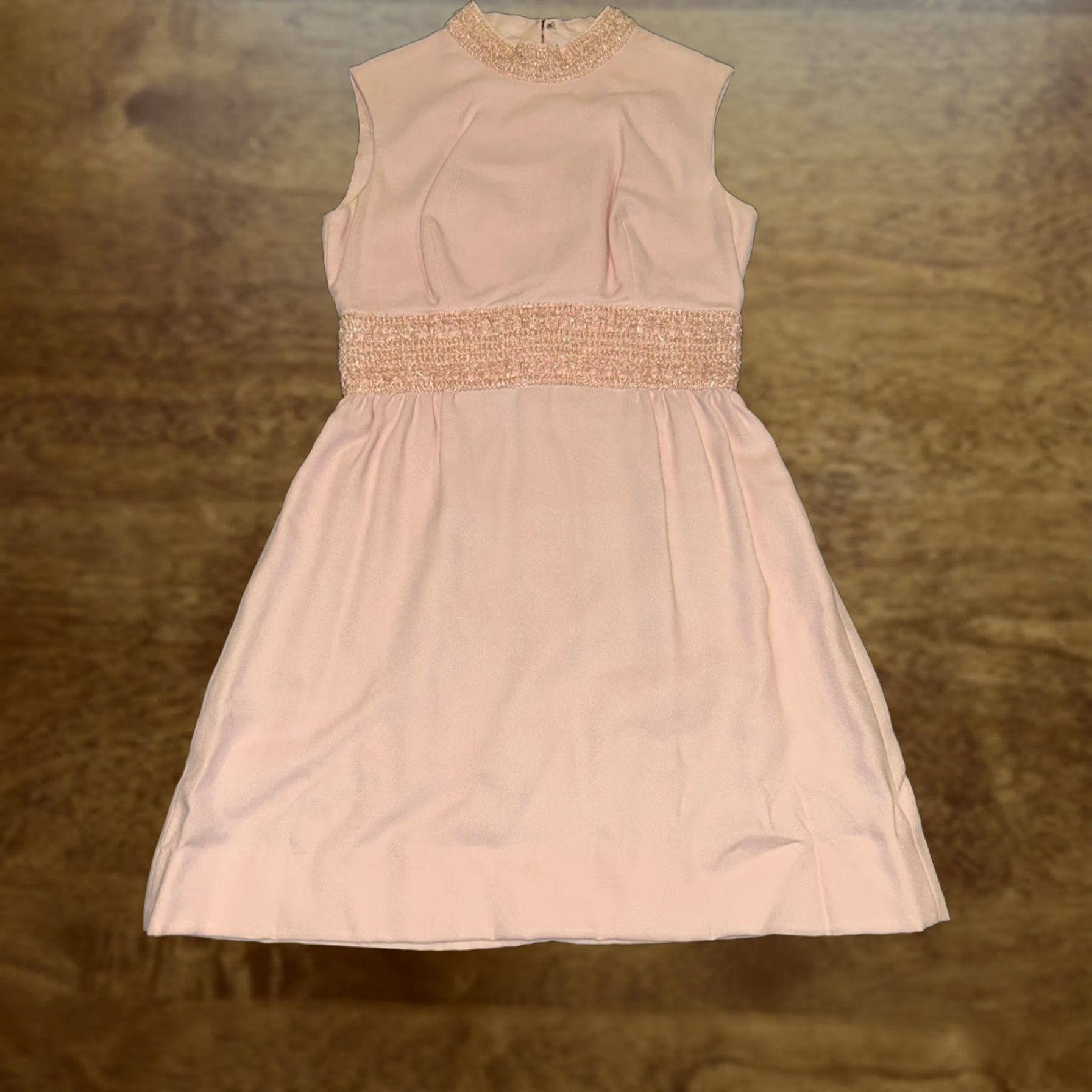 Pinko VINTAGE Unbranded Dress Pink Sleeveless A-Line 9 Women Juniors Knee Length 70s Size M / US 6-8 / IT 42-44 - 1 Thumbnail