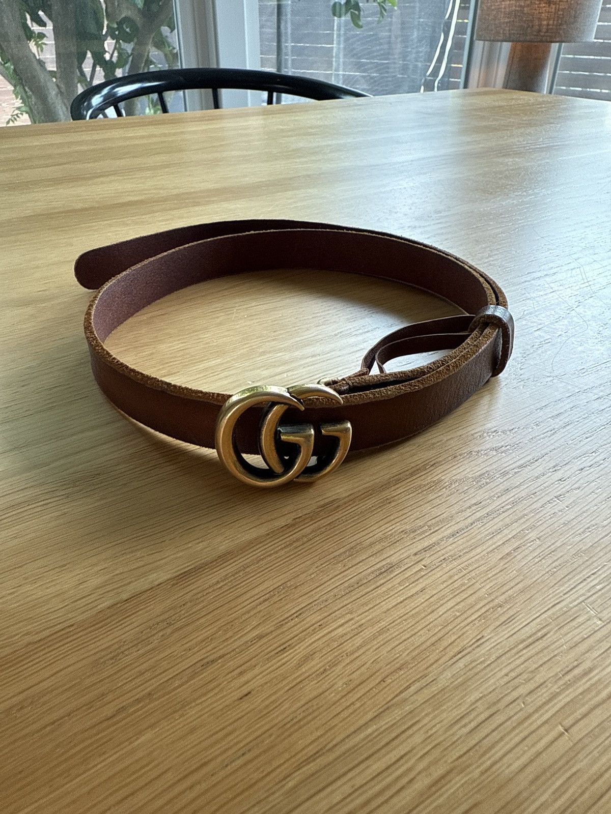 Gucci Gucci GG Marmont thin belt Size ONE SIZE - 1 Preview